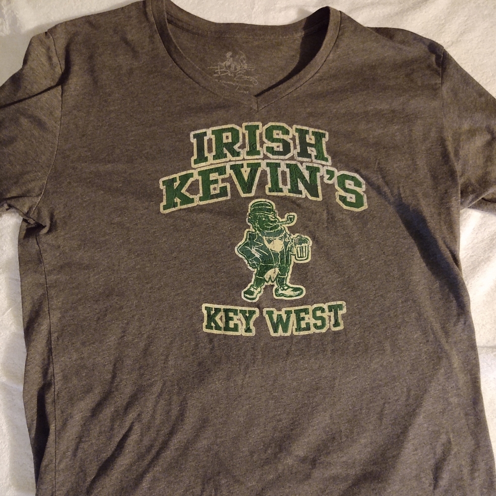 Novelty Tee Shirt," Irish Kevin Key West "
